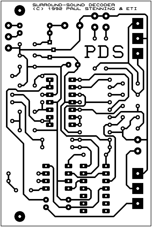 Layout Pcb Surround Decoder - Circuit Diagram  C2 B7 Pcb Artwork  C2 B7 Pcbponent Layout - Layout Pcb Surround Decoder